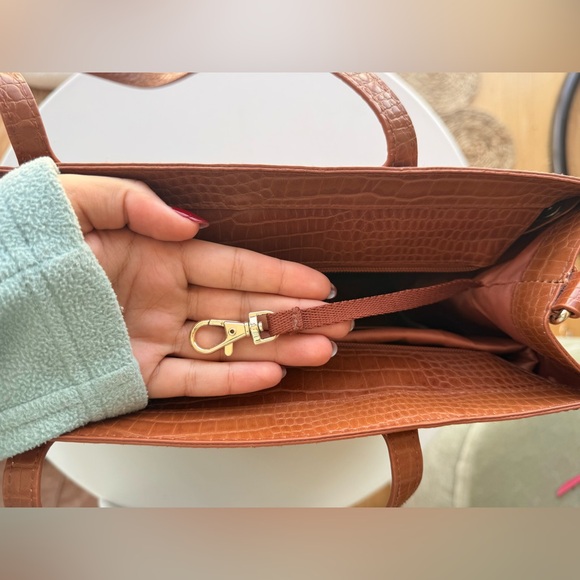 BEIS Cognac Mini Work Tote - Picture 5 of 5